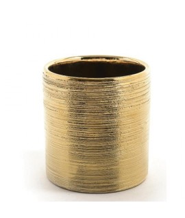 VASO CERAMICA ORO D10X11H 22640