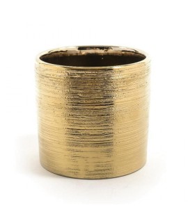 VASO CERAMICA ORO D14X13H 22657