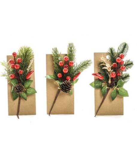 PICK NATALIZIO 8X20H 51554 VE/RO/OR