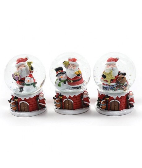 GLOBO NEVE C/BABBO D8X10H 20257 BAS.CASA