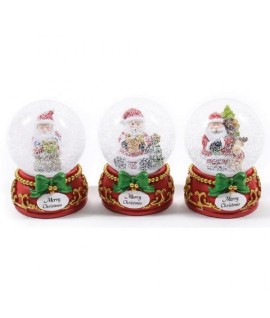 GLOBO NEVE C/BABBO 8X6X10H 25319