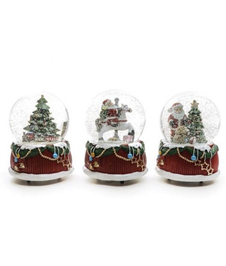 GLOBO NEVE NATALE D10X14H 50380