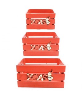 CASSETTE LEGNO ROSS.XMAS 14/15/16H 77202