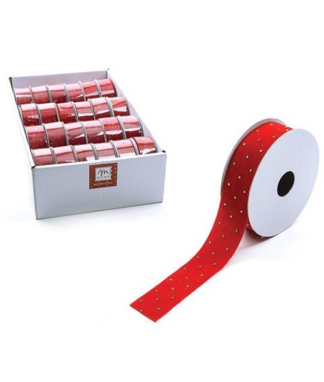 NASTRO TESS.BRILL.ROSSO MM25X2,7MT 71088