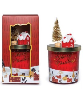 CANDELA PROF VASO DEC.ROSSO H16 76161