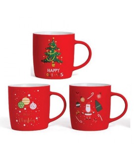 TAZZA MUG ROSSA PORCELLANA ML390 84593