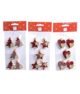 MOLLETTE LEGNO NATALE 4X4,5 5PZ 75253
