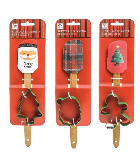 SPATOLA SILICONE+FORMINA BISCOTTI 56726