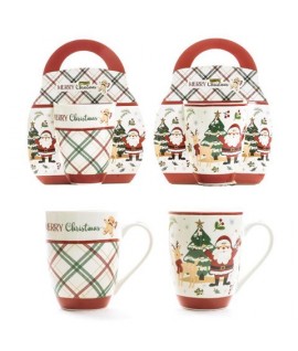 TAZZA PORCELLANA DEC NATALE 340ML 50687