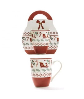 TAZZA PORCELLANA DEC NATALE 340ML 50687