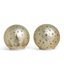 SFERA LED VETRO ORO D15 ROTANTE 83091