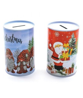 SALVADANAIO NATALE LATTA 8X12H 62901