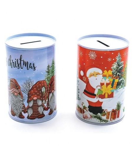SALVADANAIO NATALE LATTA 8X12H 62901