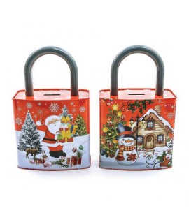SALVADANAIO NATALE LATTA 16X9X26H 62819