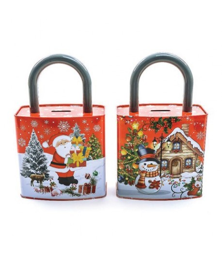 SALVADANAIO NATALE LATTA 16X9X26H 62819