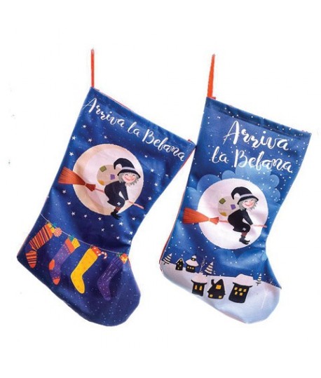 CALZA BEFANA TESSUTO 43X27 78063