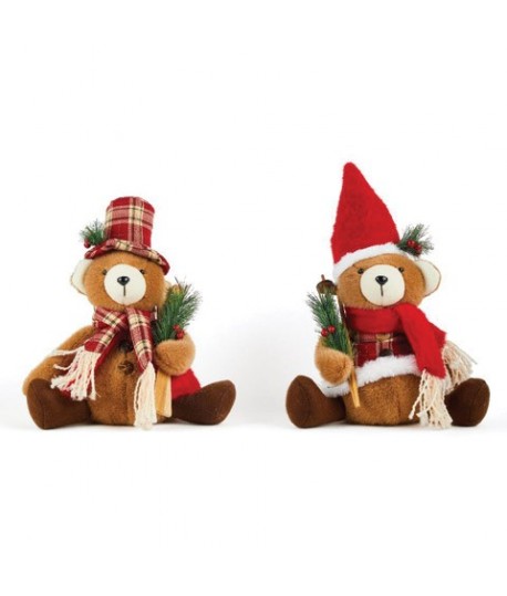 ORSO NAT.TESSUTO SEDUTO 28X16X38H 86283