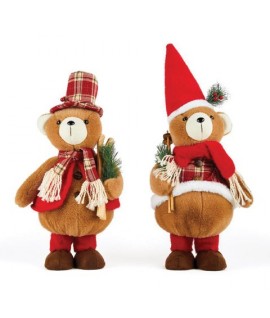 ORSO NAT.TESSUTO IN PIEDI 25X19X51 86320