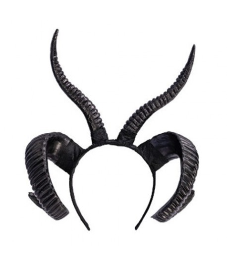 CERCHIETTO DEMONE NERO C/CORNA CT3662
