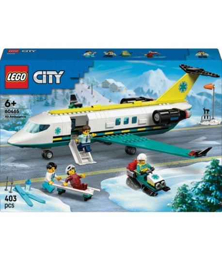 LEGO CITY 60465 AEREO AMBULANDA EMERGENZ