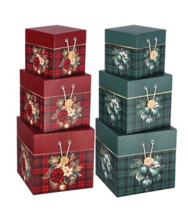 SET SCATOLE NAT TARTAN QUADR 3PZ 111765