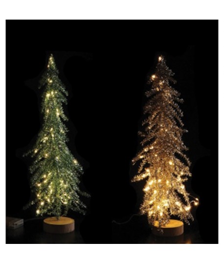 ALBERO LED 80L BASE LEGNO 10X50H 111777