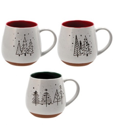 TAZZA CERAM BIANCA NATALE D9X11 115470