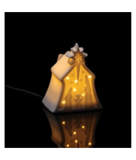 CASETTA PORCELLANA C/LED 6X5X8H 115814