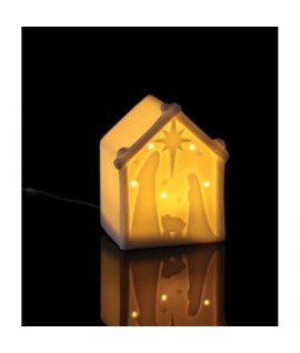 CASETTA PORCELLANA C/LED 7X6X9H 115815