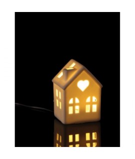 CASETTA PROCELLANA C//LED 7X6X10H 115816