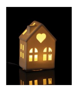 CASETTA PORCELLANA C/LED 10X7X15H 115817