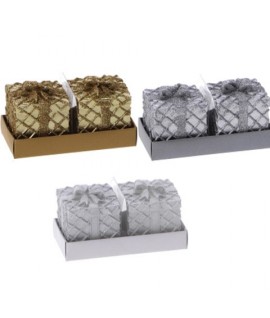 CANDELA/PACCO REGALO 2PZ 5X5X6 116833