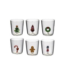 BICCHIERE VETRO DEC.NATALE 35CL 116844