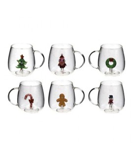 TAZZA VETRO DEC.NATALE 400ML 116846