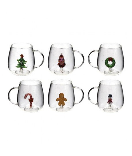 TAZZA VETRO DEC.NATALE 400ML 116846
