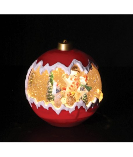 PALLINA ROSSA LED+MUSICA D15X16H 116892