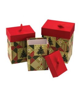 SET SCATOLE NATALE 3PZ CM16/18/20 117205