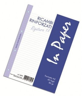 RICAMBIO RINFORZATO IN A4 80G 40FF 1R