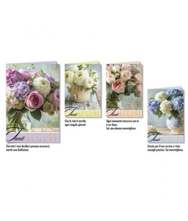 BIGLIETTO CROMO B.C.10227 12PZ.FIORI