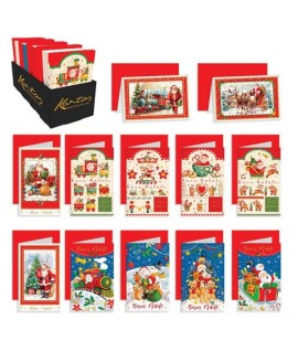 BIGLIETTI BN 9*14 BABBO NATALE 4982 120
