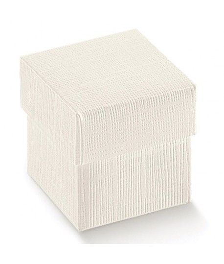 SCATOLA C/COPERCHIO BIANCO 9X9X9 13955C