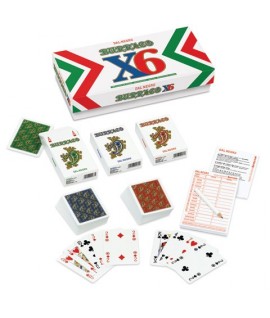 CARTE DA GIOCO DAL NEGRO BURRACO X 6