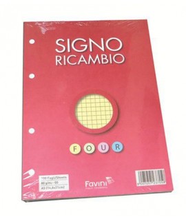 RICAMBIO FAVINI A5 5MM 4 COLORI 100FF