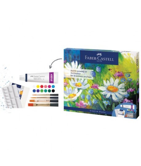 SET PITTURA ACRILICA FABER 18PZ 379280