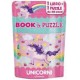 EDIBIMBI BOOK & PUZZLE 48PZ UNICORNI