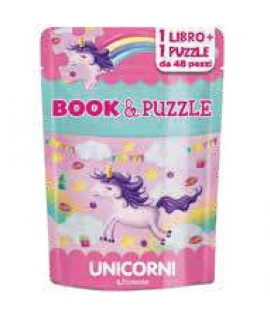 EDIBIMBI BOOK & PUZZLE 48PZ UNICORNI