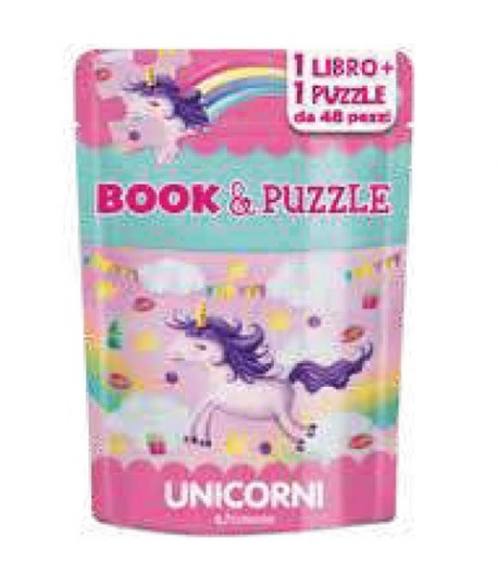 EDIBIMBI BOOK & PUZZLE 48PZ UNICORNI