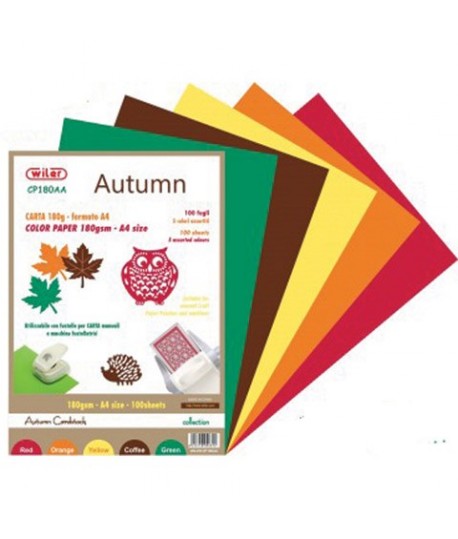 CARTA CARDSTOCK A4 180G AUTUMN 50FF