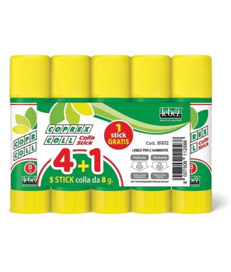 COLLA STICK COPREX 8 GRAMMI 4+1 OMAGGIO