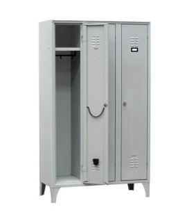 ARMADIO SPOGLIATOIO METALLO 3 VANI